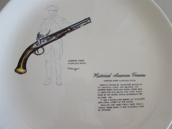 VINTAGE FIREARMS COLLECTOR PLATES & NRA/CRPA BELT BUCKLES