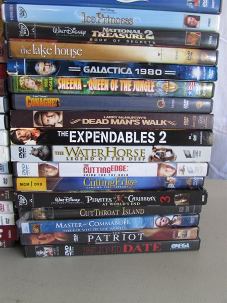 DVD MOVIE COLLECTION & MAGNAVOX DVD PLAYER W/REMOTE