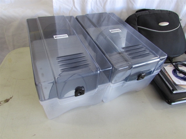 PORTABLE DVD PLAYER & DVD MOVIE COLLECTION & CD/DVD ORGANIZERS