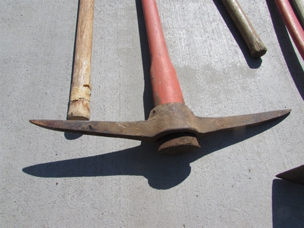ASSORTED PICKS & PICK AXES
