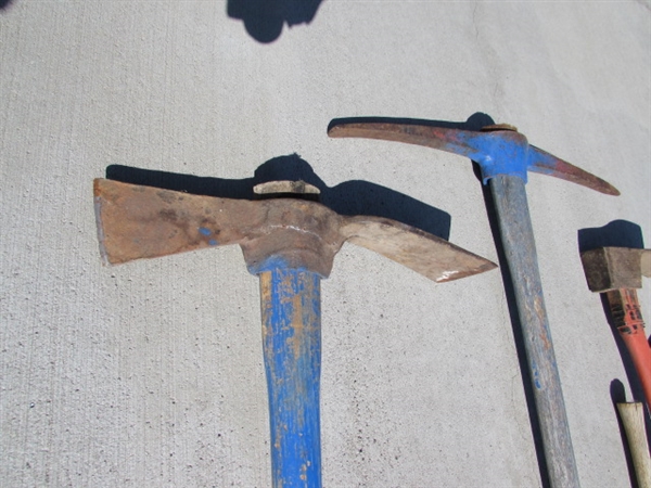 ASSORTED PICKS & PICK AXES