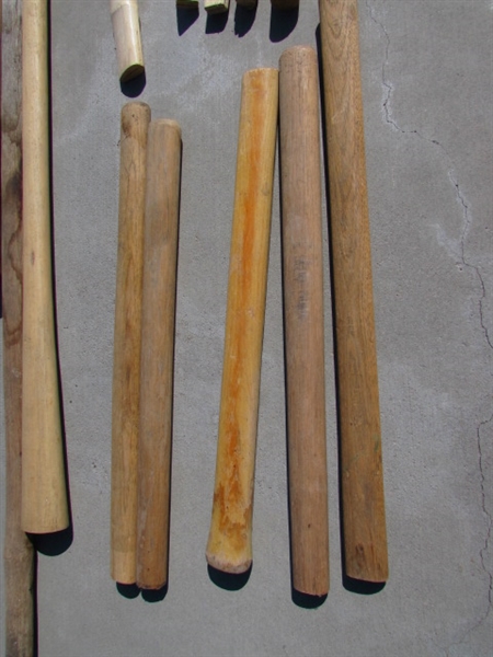 LARGE COLLECTION OF WOODEN HANDLES