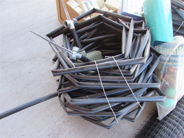IRRIGATION LINES, TIMERS, CRITTER SPRINKLERS & MORE