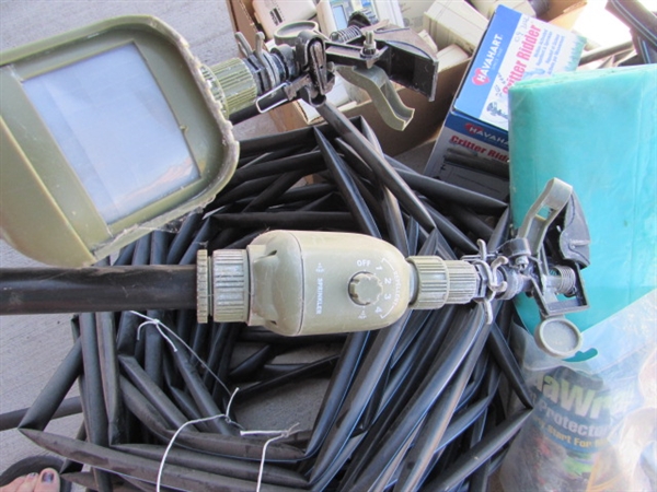 IRRIGATION LINES, TIMERS, CRITTER SPRINKLERS & MORE