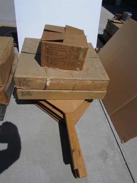 ASSORTED TARGETS & BACKER BOARDS FOR THE TARGETS LOT#3
