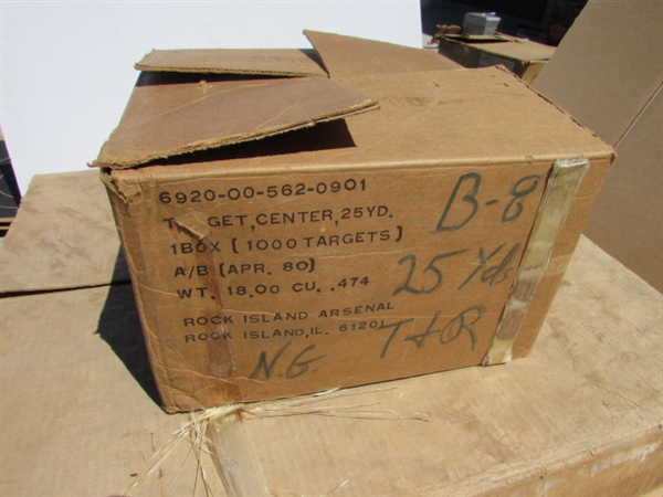 ASSORTED TARGETS & BACKER BOARDS FOR THE TARGETS LOT#3