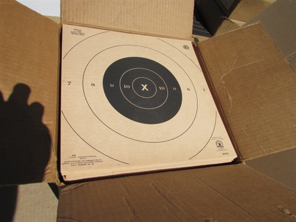 ASSORTED TARGETS & BACKER BOARDS FOR THE TARGETS LOT#3