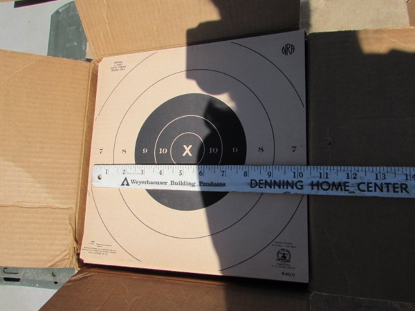 ASSORTED TARGETS & BACKER BOARDS FOR THE TARGETS LOT#3