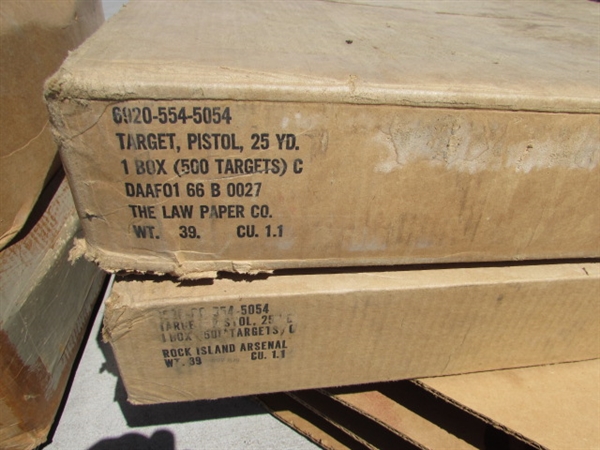 ASSORTED TARGETS & BACKER BOARDS FOR THE TARGETS LOT#3