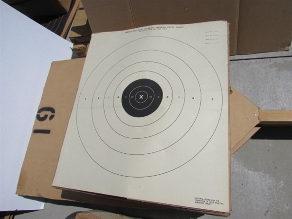 ASSORTED TARGETS & BACKER BOARDS FOR THE TARGETS LOT#3