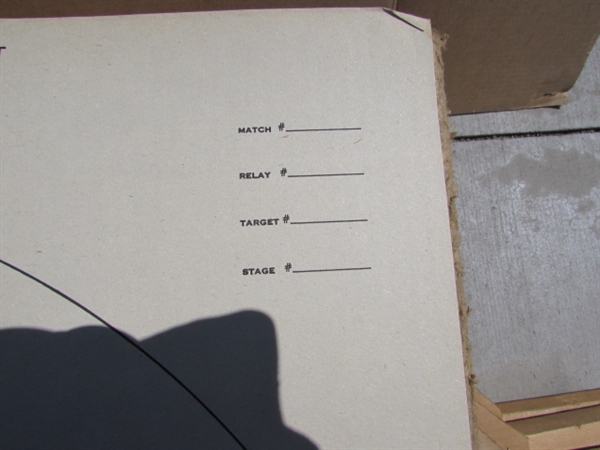 ASSORTED TARGETS & BACKER BOARDS FOR THE TARGETS LOT#3