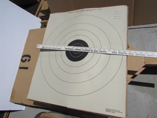 ASSORTED TARGETS & BACKER BOARDS FOR THE TARGETS LOT#3