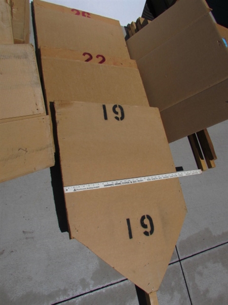 ASSORTED TARGETS & BACKER BOARDS FOR THE TARGETS LOT#3