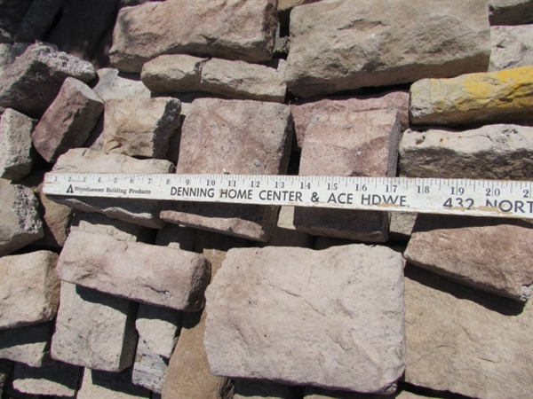 SEVERAL PALLETS OF BRICK/STONE LOOK SIDING