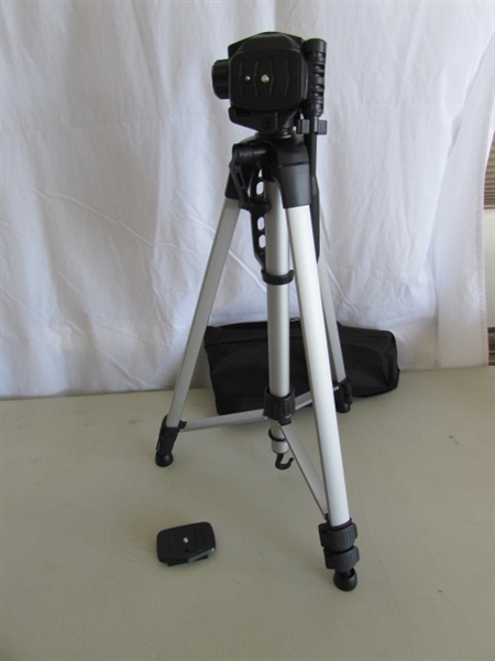 4 OLYMPUS INFINITY 35mm CAMERAS, TRIPODS, BOOKS & MORE