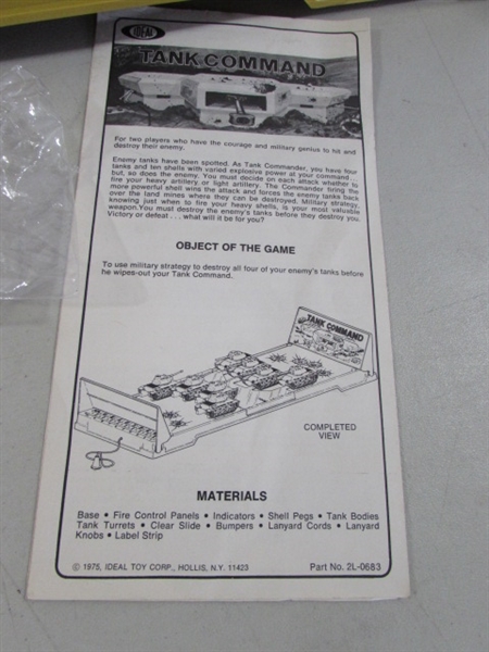 VINTAGE TANK COMMAND GAME