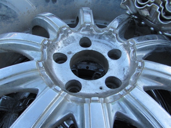SET OF TIRES & WHEELS - TIRES ARE 295/35R24