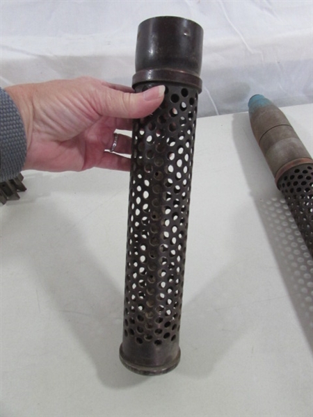 WWII RECOILLESS RIFLE CASINGS & MORTAR