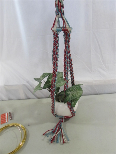 MACRAME PLANT HANGERS & MORE