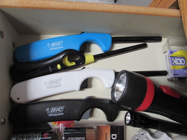 LIGHTERS, TIMERS & BATTERIES