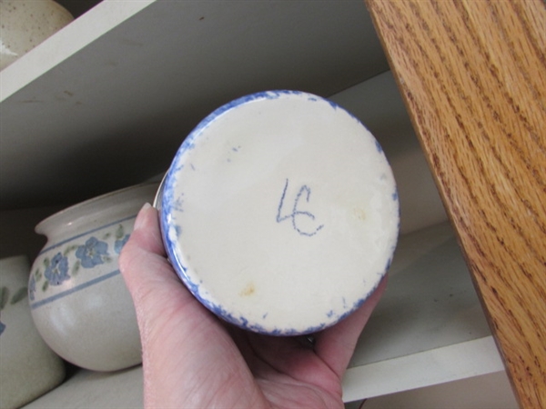 HOLIDAY 8 PLACE SETTING, STONEWARE, BOMBAY STACKABLE TEAPOT & CUP, BUTTER BELL AND MORE