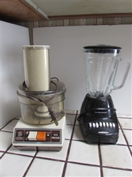 HAMILTON BEACH BLENDER AND GE FOOD PROCESSOR