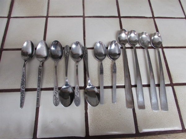 ASSORTED STAINLESS STEEL FLATWARE