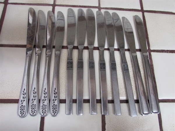 ASSORTED STAINLESS STEEL FLATWARE
