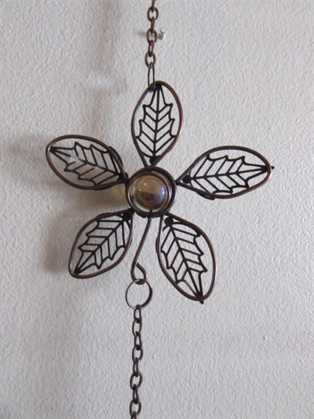WINDOW HANGING VOTIVE HOLDER AND STAINED GLASS DECOR