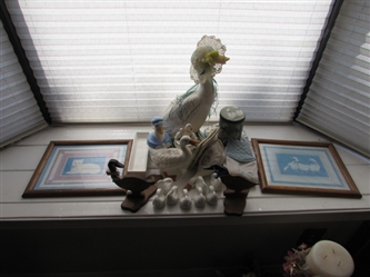 CERAMIC DUCKS, TOPPERS, NAPKIN RINGS AND MORE