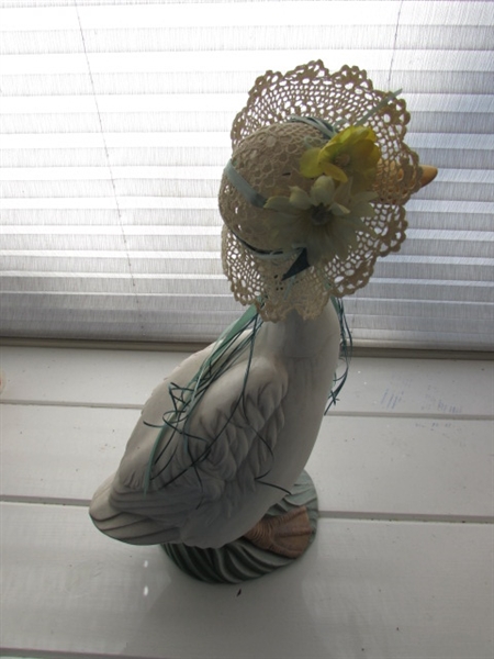 CERAMIC DUCKS, TOPPERS, NAPKIN RINGS AND MORE