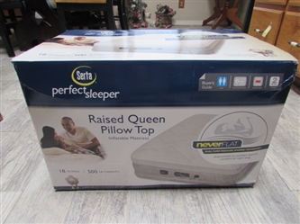 NEW UNOPENED-SERTA PERFECT SLEEPER QUEEN PILLOW TOP AIR MATTRESS