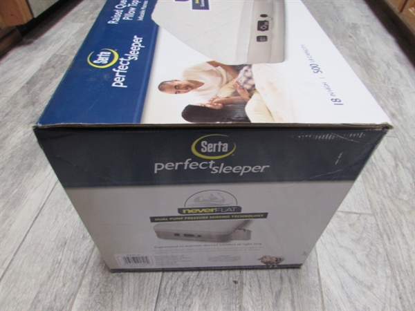 NEW UNOPENED-SERTA PERFECT SLEEPER QUEEN PILLOW TOP AIR MATTRESS
