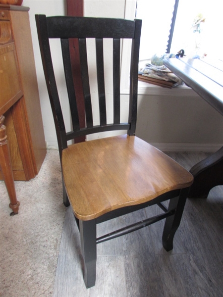 HAND CRAFTED KITCHEN TABLE AND 6 CHAIRS