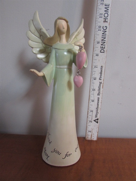 CERAMIC FIGURINES & DECOR INCLUDING SOME ORIGINAL HAND PAINTED ITEMS