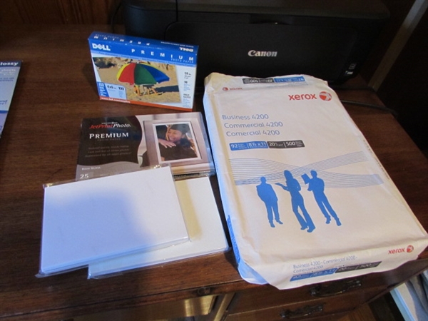 PAPER SHREDDER, CANON PRINTER AND SUPPLIES