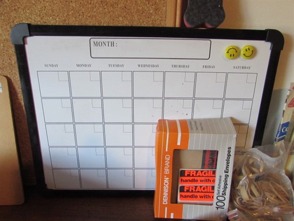 OFFICE SUPPLIES, CORK & DRY ERASE BOARDS