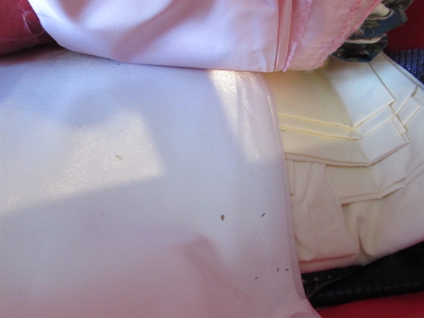 COLLECTION OF FABRIC, FOAM AND STUFFING