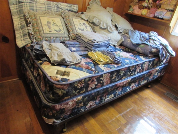 TWIN BED AND BEDDING