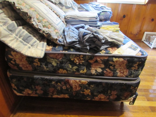 TWIN BED AND BEDDING