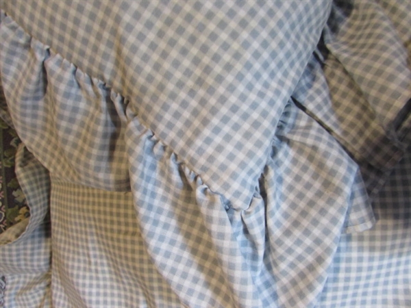 TWIN BED AND BEDDING