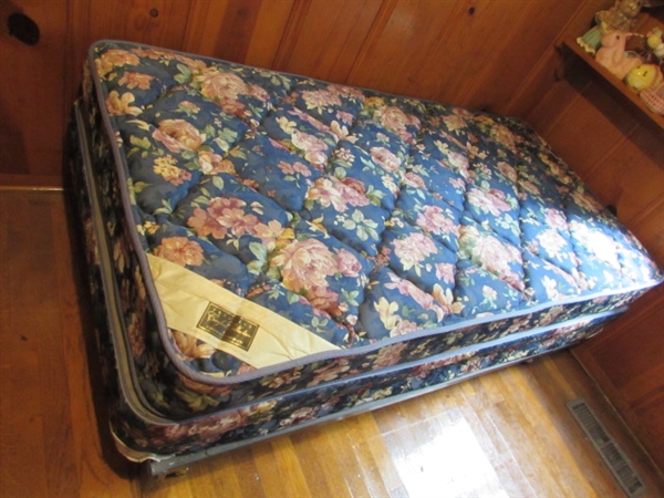 TWIN BED AND BEDDING