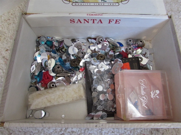 CRAFT SUPPLIES, MUSIC BUTTONS, BEADS AND MORE
