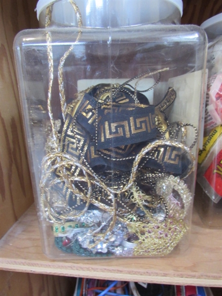 CRAFT SUPPLIES, MUSIC BUTTONS, BEADS AND MORE