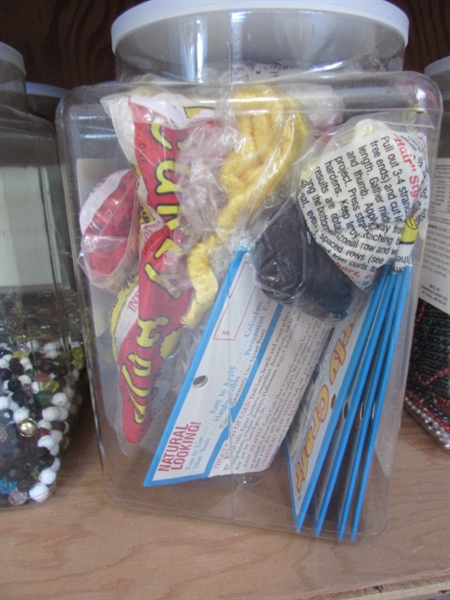 CRAFT SUPPLIES, MUSIC BUTTONS, BEADS AND MORE