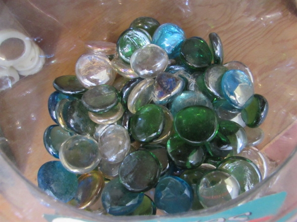 CRAFT SUPPLIES, MUSIC BUTTONS, BEADS AND MORE