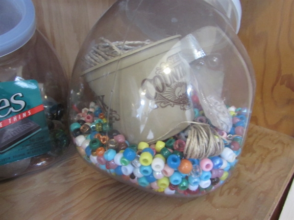 CRAFT SUPPLIES, MUSIC BUTTONS, BEADS AND MORE