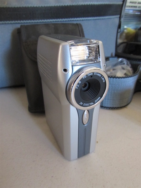 VINTAGE CAMCORDER, POCKET CAMERA & CAMERA ACCESSORIES