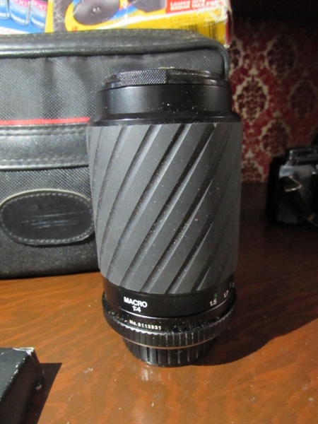 35mm MINOLTA CAMERA, LENS, FILM & ACCESSORIES