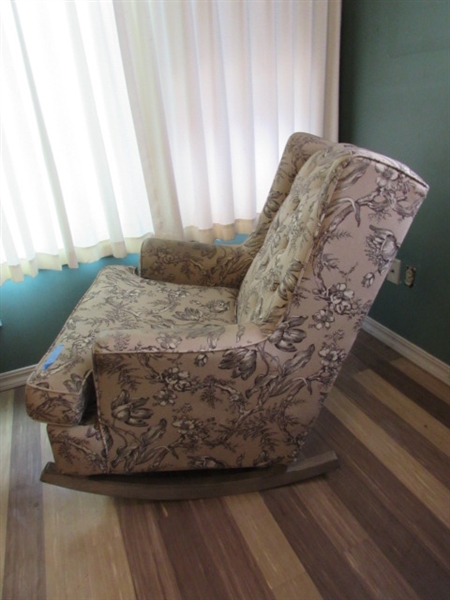 WINGBACK ROCKING CHAIR